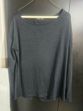 GAP Black Long Sleeve Top Size L